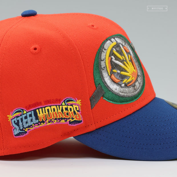 LEHIGH VALLEY IRON PIGS X STEEL WORKERS THEME NIGHT NARUTO GOGGLES INSPIRED NEW ERA CAP