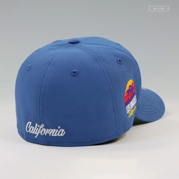 COMPTON, CALIFORNIA LOS ANGELES DODGERS INSPIRED VINTAGE WEATHERED LOOK NEW ERA FITTED CAP