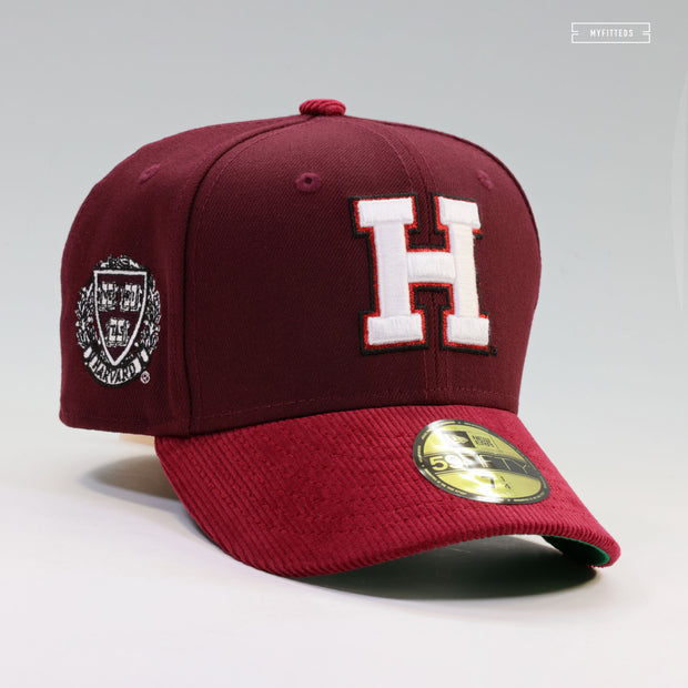 HARVARD UNIVERSITY HARVARD CRIMSON VERITAS SIDE PATCH NEW ERA FITTED C ...