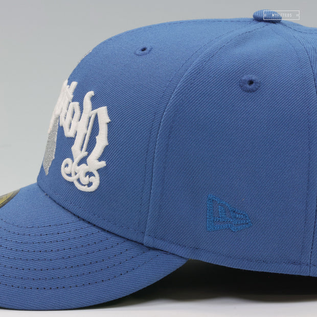 COMPTON, CALIFORNIA LOS ANGELES DODGERS INSPIRED VINTAGE WEATHERED LOOK NEW ERA FITTED CAP