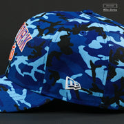 NEW YORK METS DOUBLE TAKE BLUE CAMO BAPE INSPIRED ELITE SERIES NEW ERA FITTED CAP