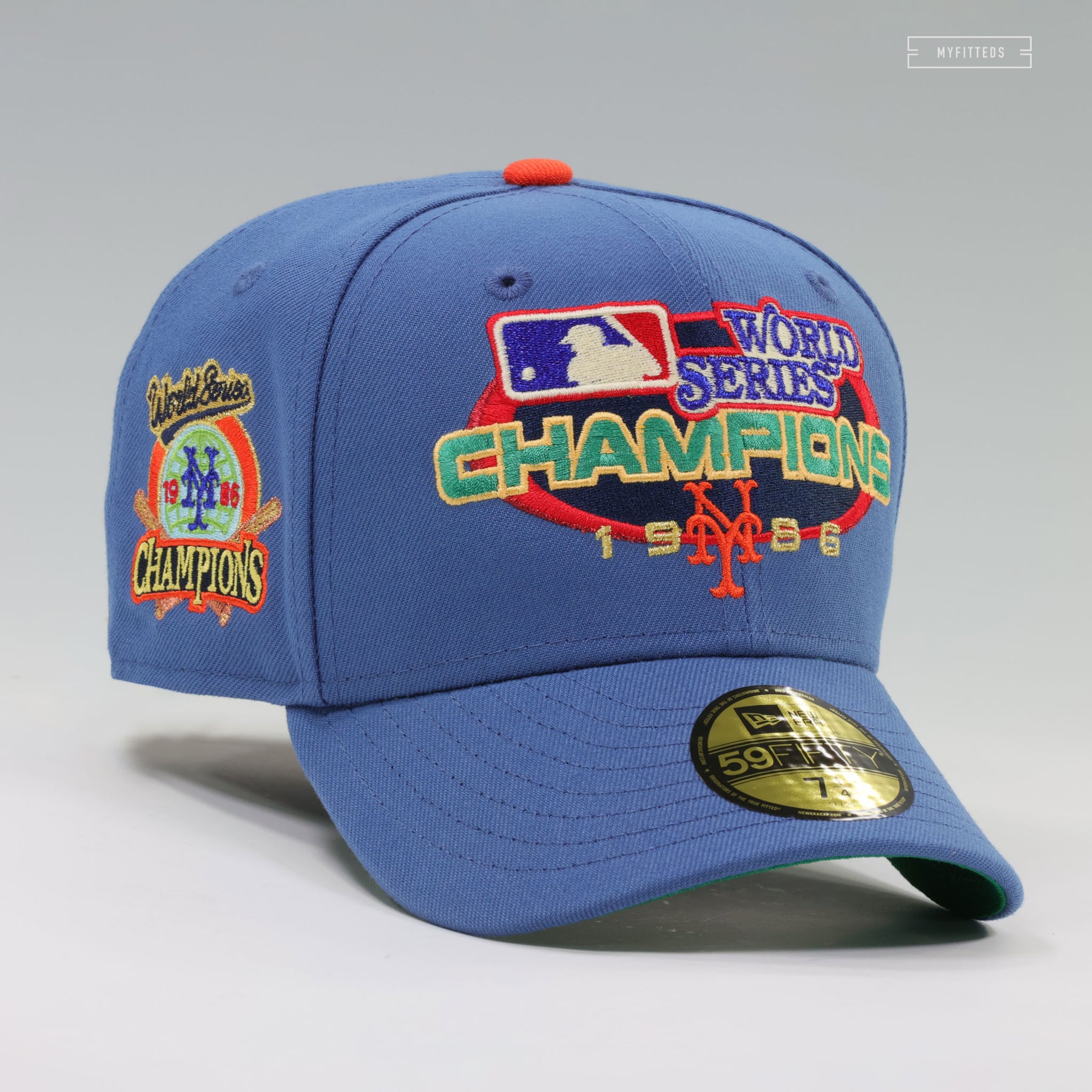 NEW YORK METS 1986 WORLD SERIES CHAMPIONS VINTAGE WEATHERED LOOK