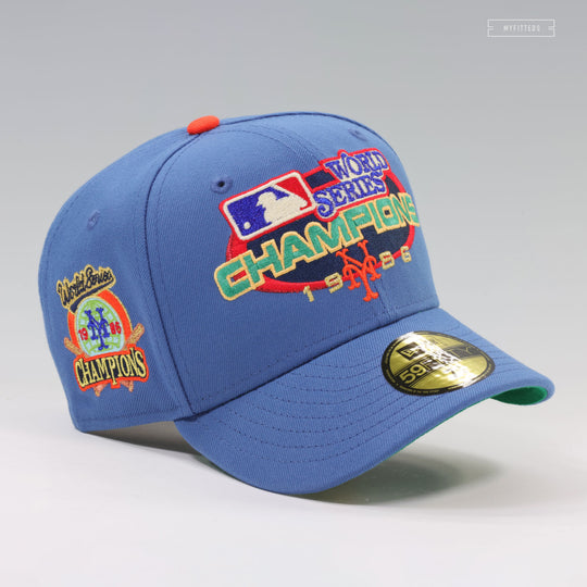 NEW YORK METS 1986 WORLD SERIES CHAMPIONS VINTAGE WEATHERED LOOK