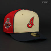 CLEVELAND INDIANS JACOBS FIELD 10TH ANNIVERSARY "OLD GOLD FOR ALL" NEW ERA HAT