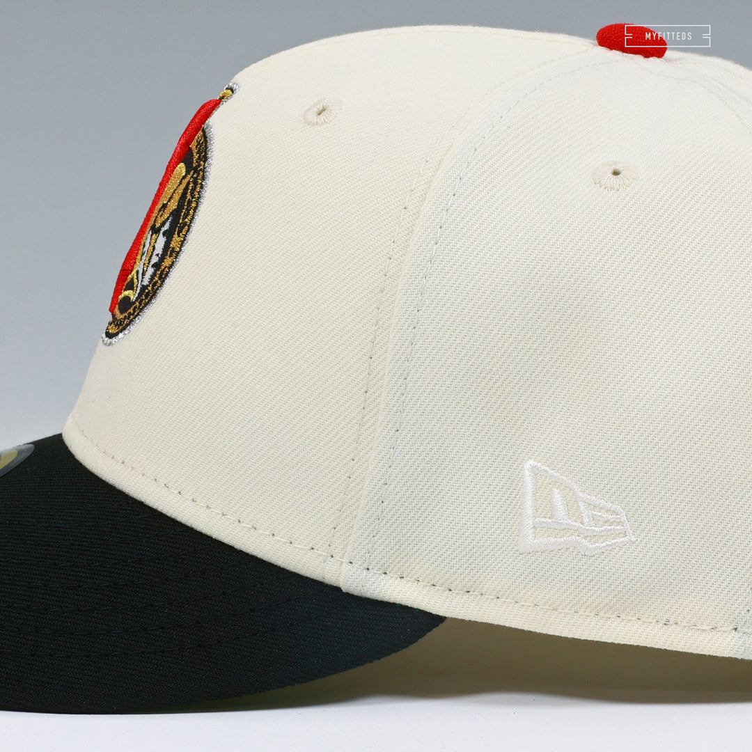 OFF-WHITE × New Era OTTAWA SENATORS NHL OFF WHITE JET BLACK NEW ERA FITTED CAP – MYFITTEDS