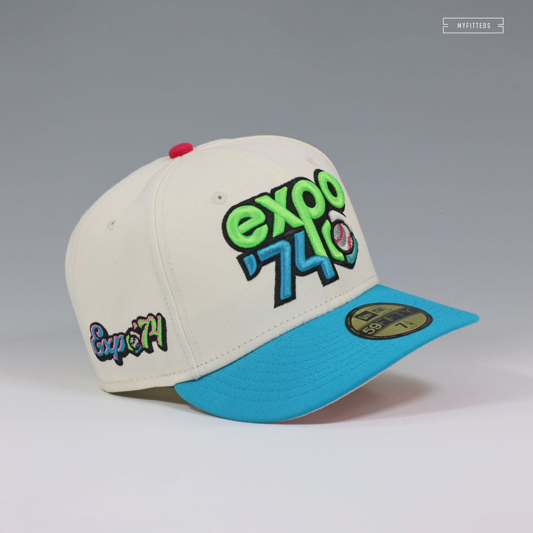 SPOKANE INDIANS EXPO '74 50TH ANNIVERSARY OFF WHITE NEW ERA FITTED