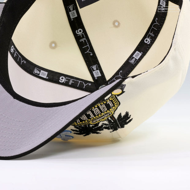 LOS ANGELES LAKERS LAKERS NBA HARDWOOD CLASSICS OFF WHITE 9FIFTY A-FRAME NEW ERA SNAPBACK