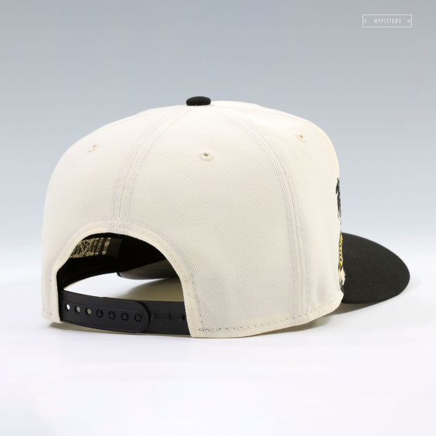 LOS ANGELES LAKERS LAKERS NBA HARDWOOD CLASSICS OFF WHITE 9FIFTY A-FRAME NEW ERA SNAPBACK