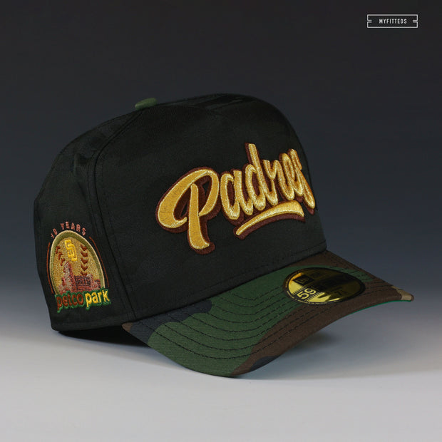 SAN DIEGO PADRES PETCO PARK 10TH ANNIVERSARY "PADRES" A-FRAME 59FIFTY NEW ERA CAP