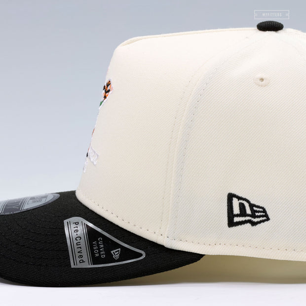 MILWAUKEE BUCKS NBA HARDWOOD CLASSICS OFF WHITE 9FIFTY A-FRAME NEW ERA SNAPBACK