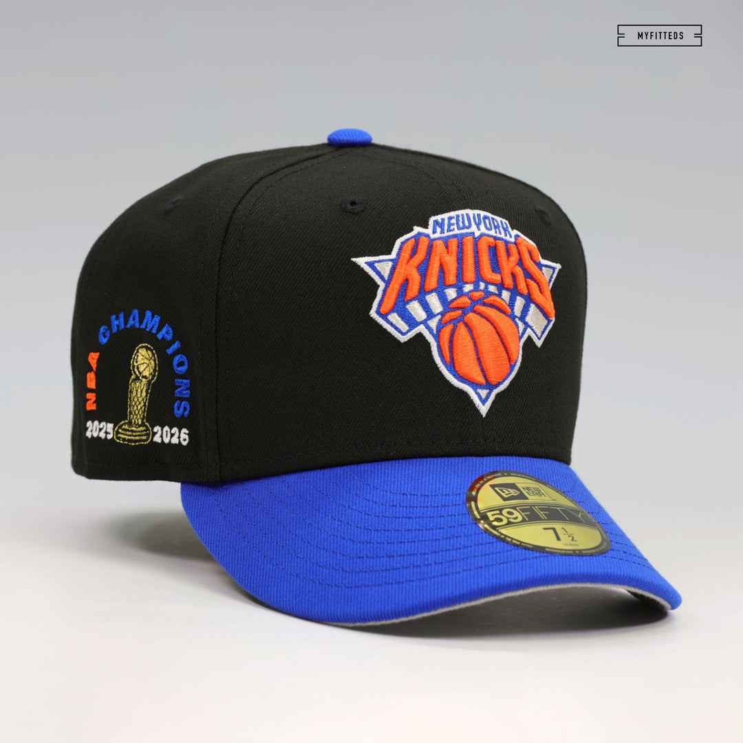 NEW YORK KNICKS 2025-2026 NBA CHAMPIONS TWO TONE BLUE SAPPHIRE NEW