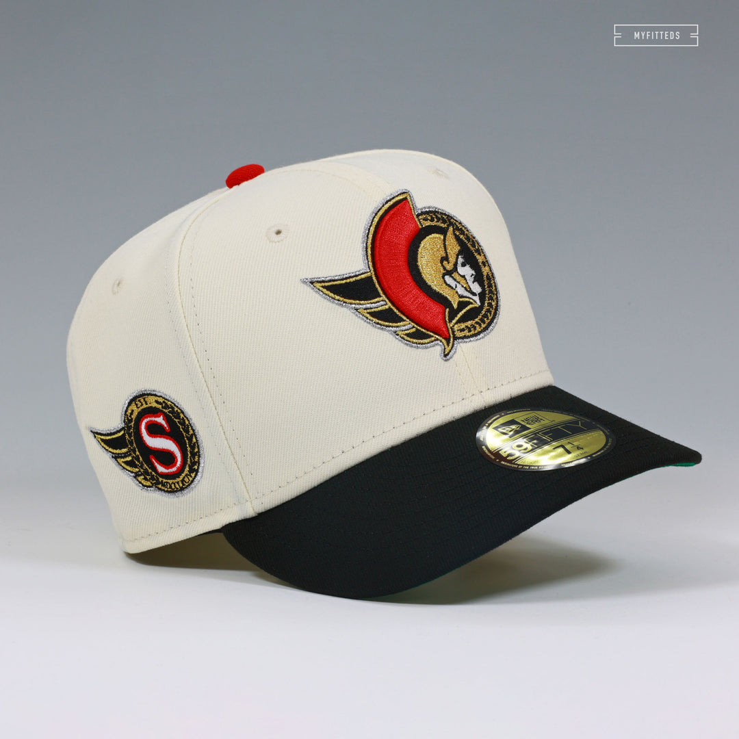 OTTAWA SENATORS NHL OFF WHITE JET BLACK NEW ERA FITTED CAP – MYFITTEDS