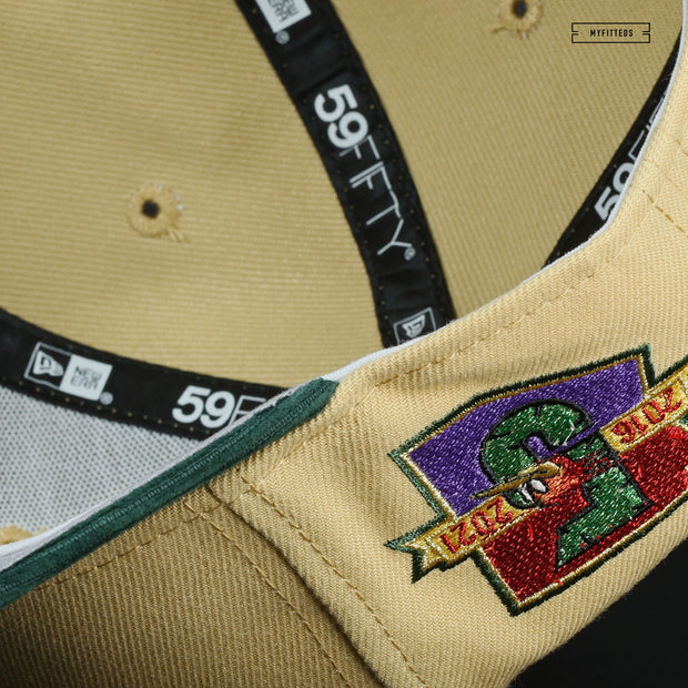 TUCSON ROADRUNNERS 5TH ANNIVERSARY "OLD GOLD / HOLLY LEAF" NEW ERA HAT