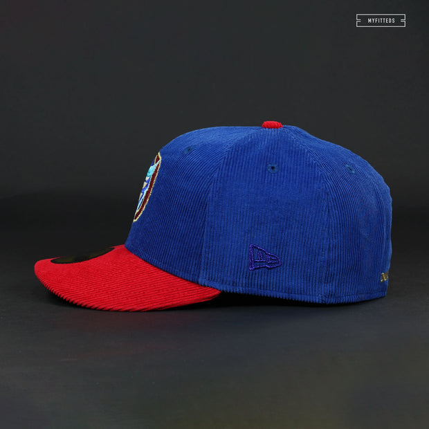Toronto Blue Jays 7 1/4 Hat Corduroy Fitted New Era Hat Club Vintage Look