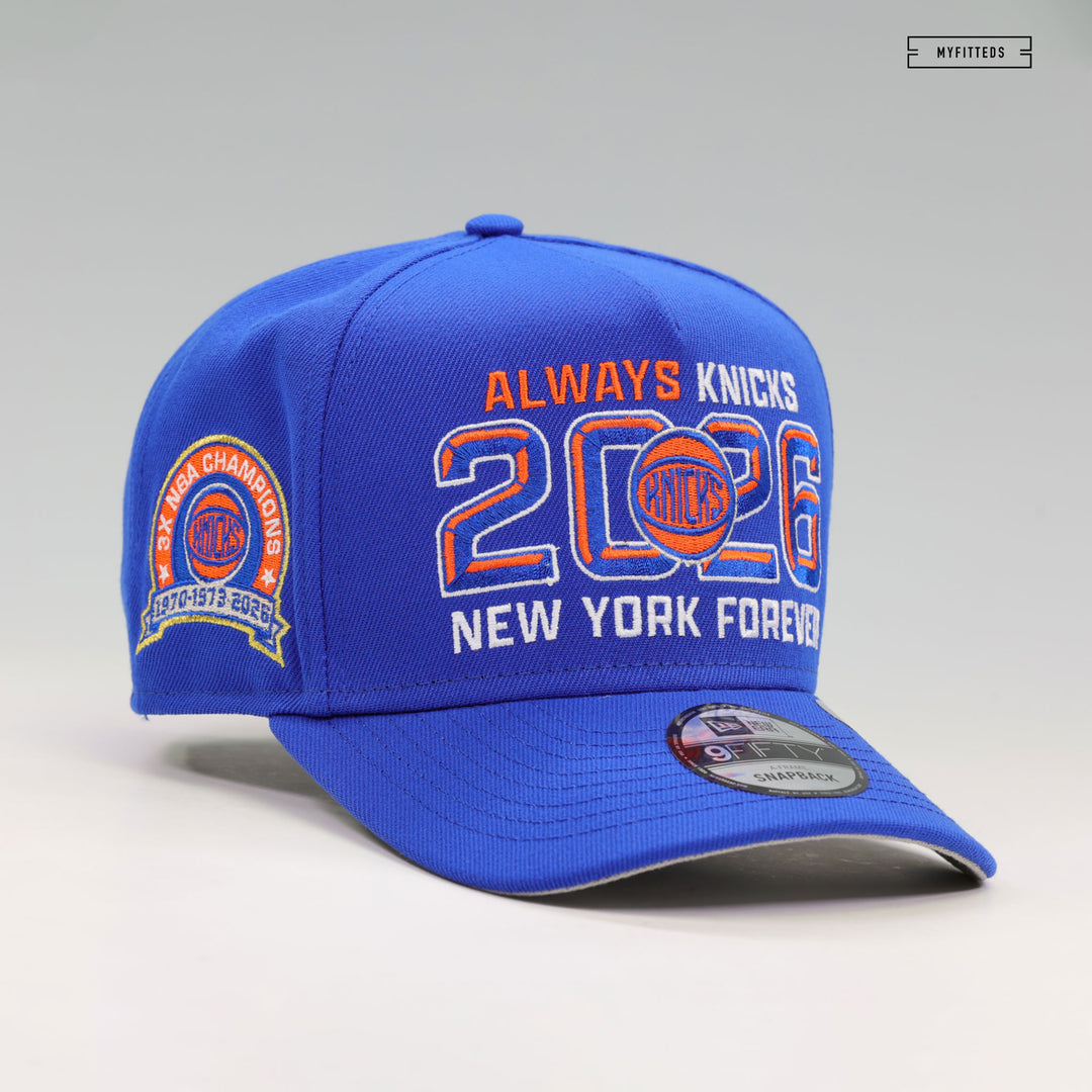 NEW YORK KNICKS 2026 ALWAYS KNICKS NEW YORK FOREVER 9FIFTY A-FRAME