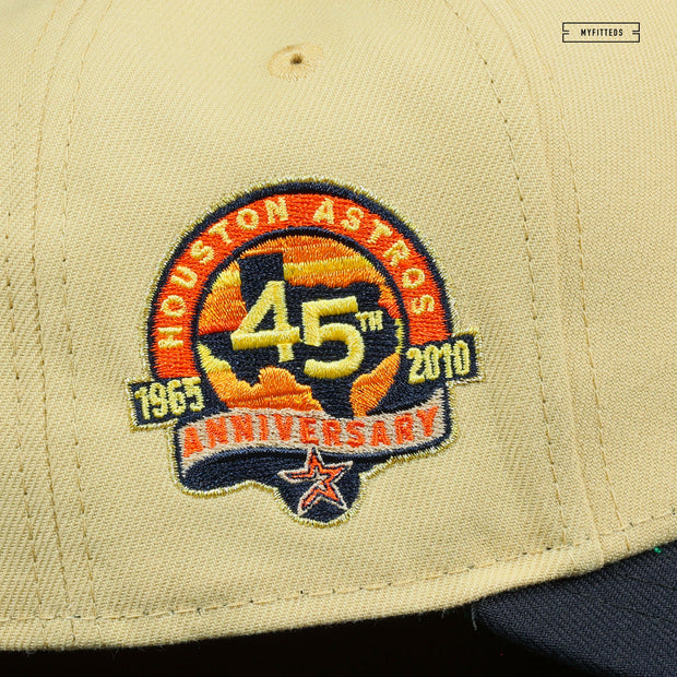 HOUSTON ASTROS 45TH ANNIVERSARY "OLD GOLD" OTC NEW ERA FITTED CAP