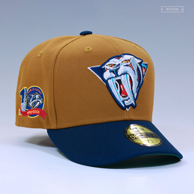 Predators Baseball Bat NASHVILLE PREDATORS 10TH ANNIVERSARY 2001-2007 REVERSE RETRO NEW ERA F ...
