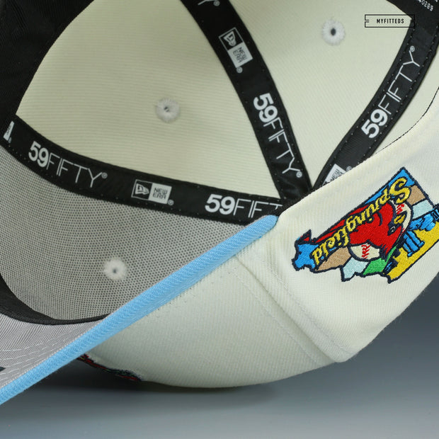 Springfield Cap SPRINGFIELD CARDINALS 20TH ANNIVERSARY OFF WHITE NEW ERA FITTED CAP ...