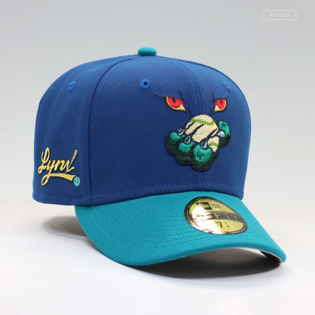 OTTAWA LYNX MILB SEASHORE SLATE CALYPSO GREEN NEW ERA FITTED CAP