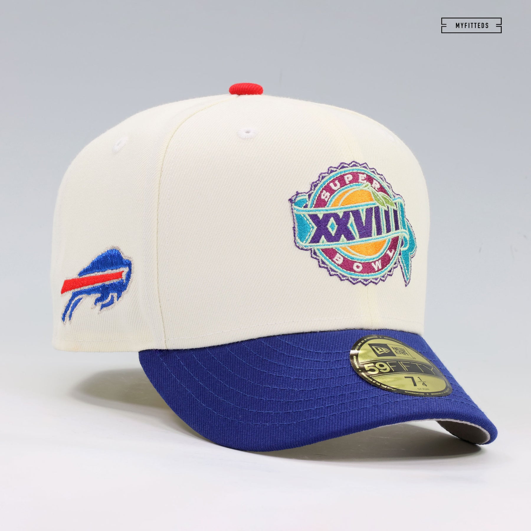 BUFFALO BILLS SUPER BOWL XXVIII LIGATURE REAR OFF WHITE NEW ERA