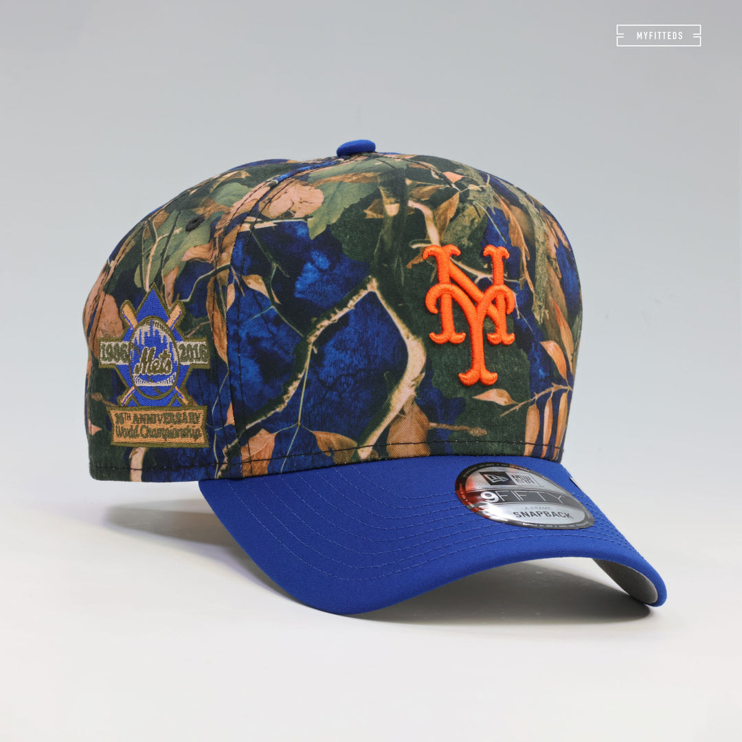 NEW YORK METS 1986 WORLD SERIES 30TH ANNIVERSARY LEAF CAMO 9FIFTY