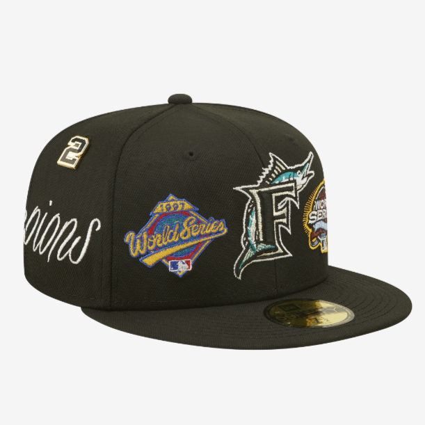 FLORIDA MARLINS HISTORIC CHAMPS NEW ERA FITTED CAP MYFITTEDS