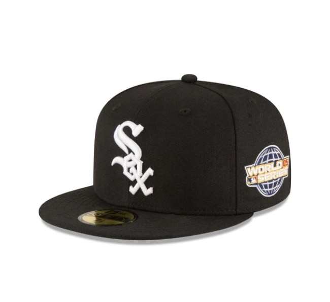New Era Chicago White Sox 2005 World Series 5950 A-Frame Snapback Hat 70850265 Black White New Era Chicago White Sox 2005 World Series 5950 A-Frame Snapback Hat 70850265 Black White