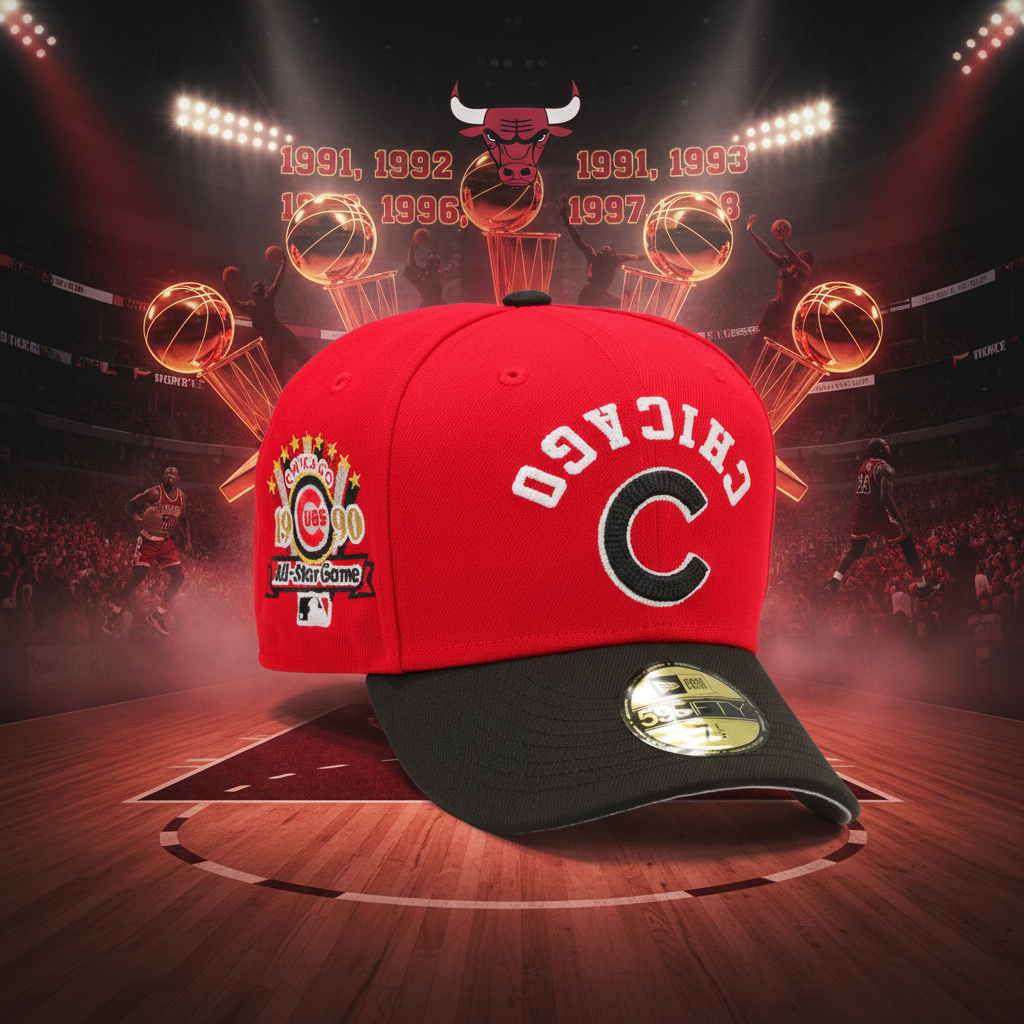 CHICAGO CUBS FLIPPED AND MIRRORED 1990 MLB ALL-STAR GAME BULLS