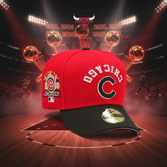 CHICAGO CUBS FLIPPED AND MIRRORED 1990 MLB ALL-STAR GAME BULLS