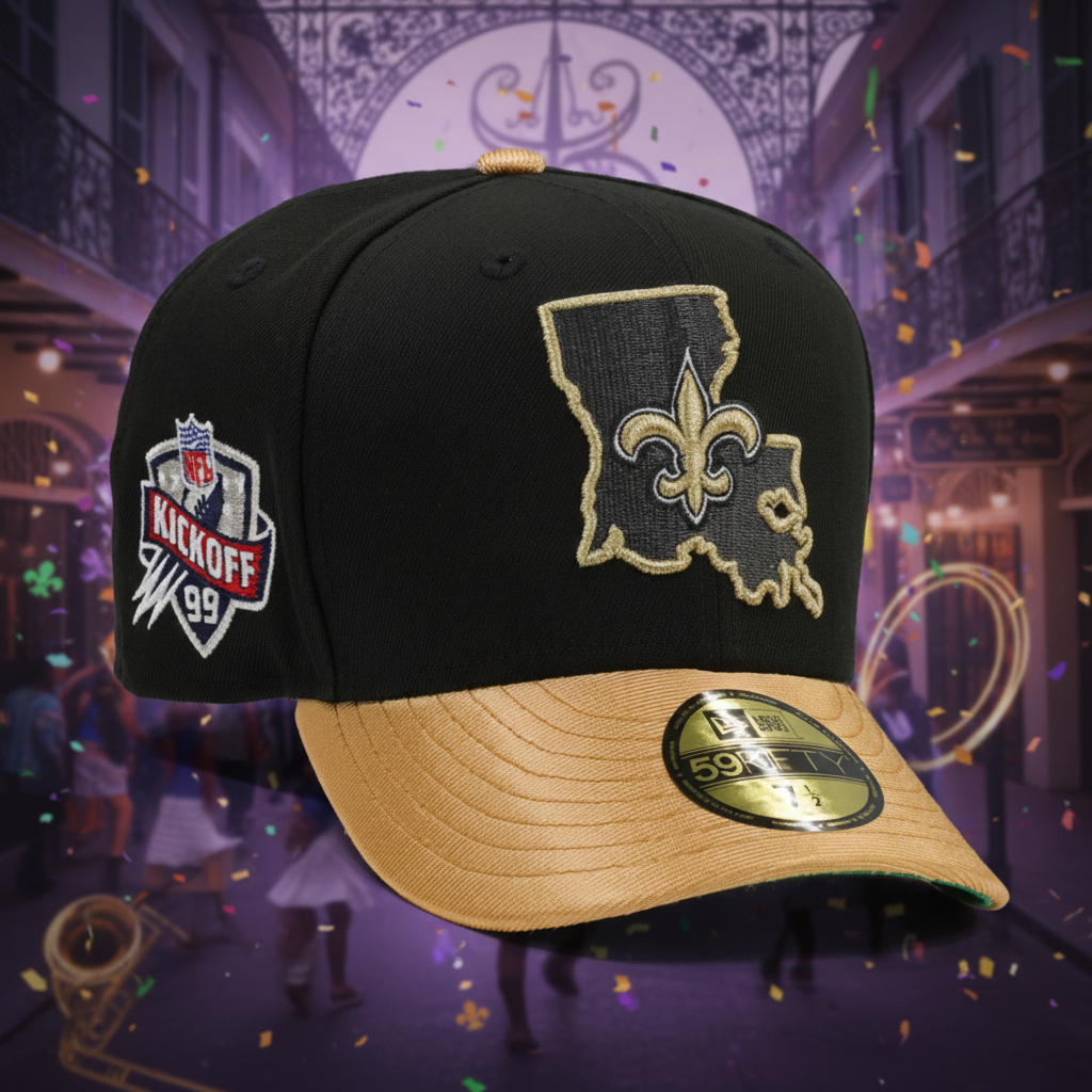 NEW ORLEANS SAINTS NFL KICKOFF 1999 JET BLACK GOLDEN METALLIC NEW