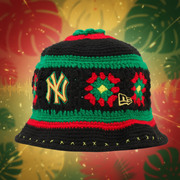 NEW YORK YANKEES RASTA FLORAL HAND KNIT ELITE SERIES NEW ERA