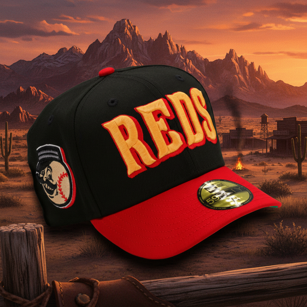 CINCINNATI REDS MR. REDLEGS RED DEAD REDEMPTION 2 INSPIRED NEW ERA FIT ...