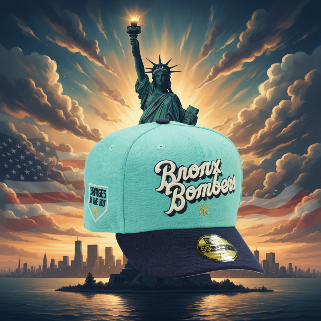 NEW YORK YANKEES THE BRONX BOMBERS SAVAGES IN THE BOX LADY LIBERTY