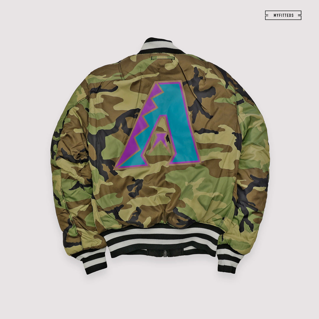 NEW ERA X ALPHA INDUSTRIES ARIZONA DIAMONDBACKS REVERSIBLE BOMBER