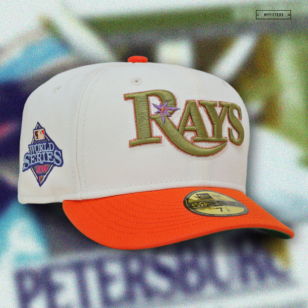 Men's New Era x Felt Brown Tampa Bay Rays 59FIFTY Fitted Hat